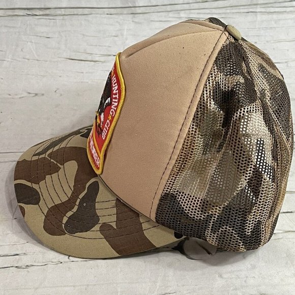 Vtg North American Hunting Club Member Patch Snapback Mesh Hat - Camo - Picture 2 of 4